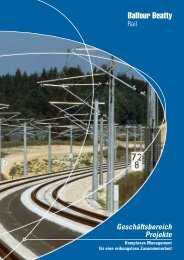 GeschÃ¤ftsbereich Projekte - Balfour Beatty Rail