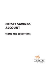 OFFSET SAVINGS ACCOUNT - Coventry Building Society