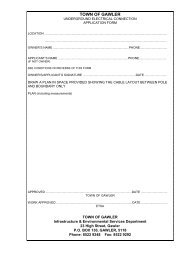 Underground Electrical Service Agreement Form - Town of Gawler
