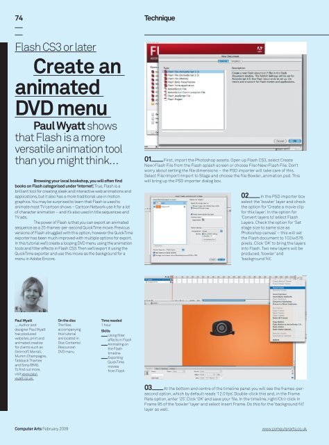 Create an animated DVD menu