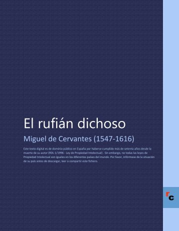 El rufiÃ¡n dichoso - Descarga Ebooks