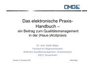 Das elektronische Praxis- Handbuch – - QMG - Qualität und ...