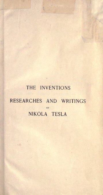 Nikola Tesla - Free-Energy Devices