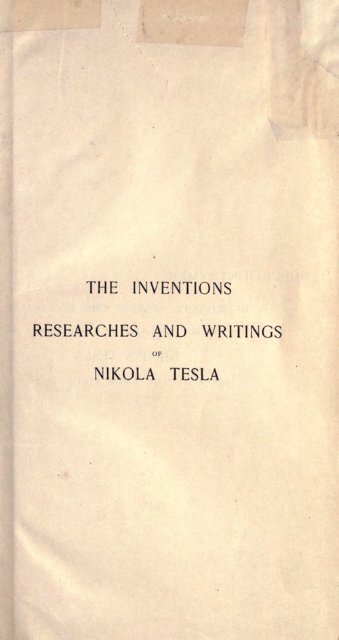Nikola Tesla - Free-Energy Devices