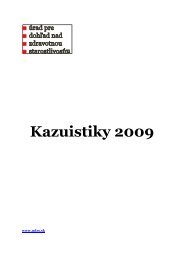 Kazuistiky 2009 - Ãrad pre dohÄ¾ad nad zdravotnou starostlivosÅ¥ou