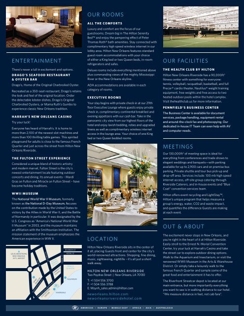 Event Space Fact Sheet (PDF) - Hilton