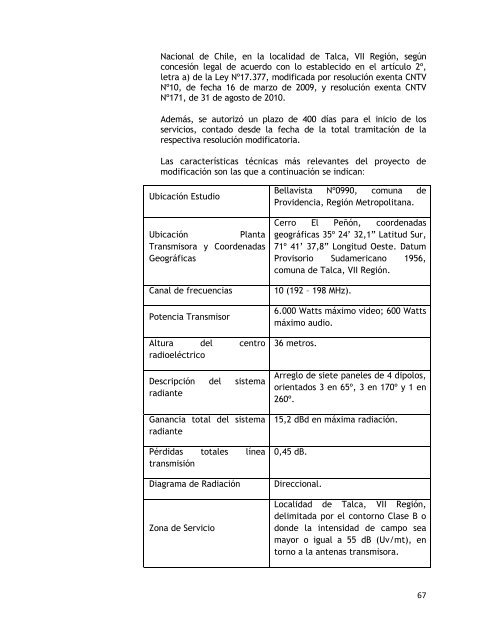 ACTA DE LA SESION ORDINARIA DEL CONSEJO ... - CNTV