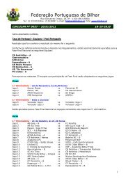 Regras Bola-8 - Federação Portuguesa de Bilhar