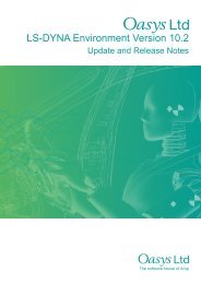 LS-DYNA Environment Version 10.2 - Oasys Software