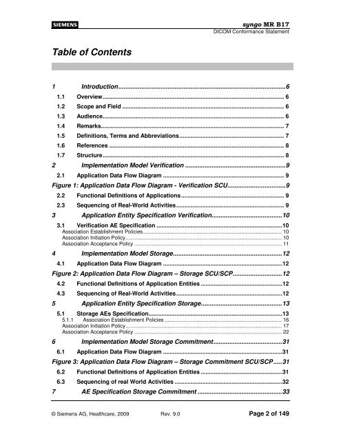 syngo® MR B17 DICOM Conformance Statement - Siemens ...