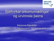 SjÃ¡lfvirkar ÃºrkomumÃ¦lingar og Ãºrvinnsla Ã¾eirra