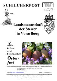 Schilcherpost Ausgabe 1_2008 - Landsmannschaft der Steirer in ...