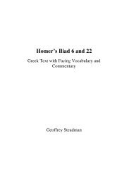 Homer's Iliad 6 and 22 - Greek and Latin Texts with Facing ...