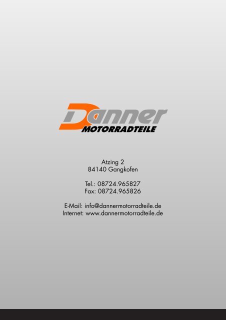 PDF-Katalog - Danner Motorradteile