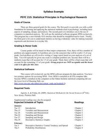 Statistical Principles in Psychological Research