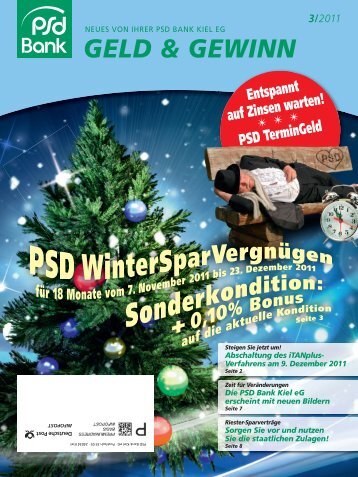 geld & gewinn 3/2011 - PSD Bank Kiel eG