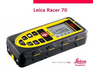 Leica Racer 70 - Laseto