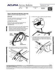 TSB Upper Windshield Molding Shrinks - Dali Racing