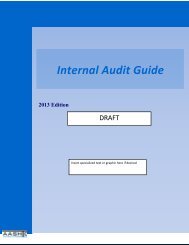 2013 Internal Audit Guide Draft - AASHTO - Internal/External Audit ...