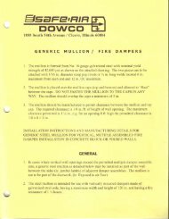 Generic Mullion - Safe-Air Dowco