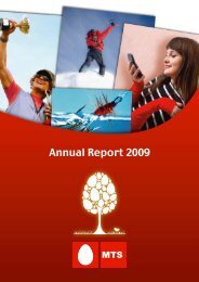 Annual Report 2009 - Mobile TeleSystems