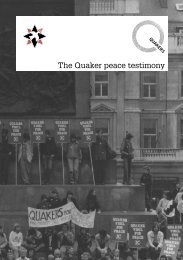 Quaker Peace Testimony booklet (pdf) - Bridport Quakers Home Page