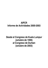 Informe de Actividades 2000-2003 - Association mondiale de la Route