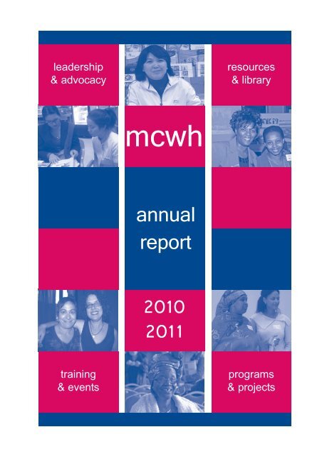 annual report - Multicultural Centre for Women's Health