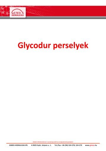 Glycodur perselyek - GIMEX-Hidraulika Kft.