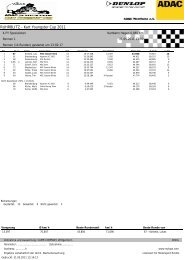 Ergebnisse Klasse 4 Ruhr-Kart-Rennen 21.05.2011