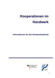 Kooperationen im Handwerk