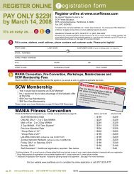 Printable Registration Form - SCW Fitness