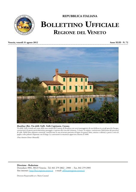 Bur N 072 Del 31 Agosto 2012 - Associazione Realtà Veneta