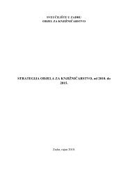 STRATEGIJA ODJELA ZA KNJIÅ½NIÄARSTVO, od 2010. do 2015.