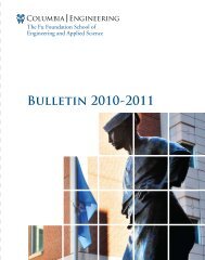 2010-2011 Bulletin â PDF - SEAS Bulletin - Columbia University