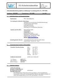 Sicherheitsdatenblatt als PDF - Werner Rumler Industriebedarf GmbH