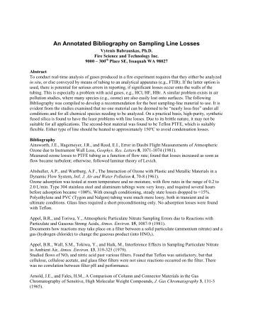 scientific annotated bibliography