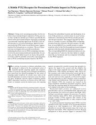 A Mobile PTS2 Receptor for Peroxisomal Protein Import in Pichia ...