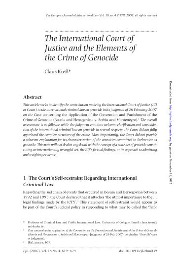 The International Court of Justice and the Elements of the ... - TamilNet