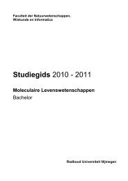 Download hele studiegids (PDF) - Radboud Universiteit