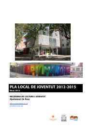 Pla Local de Joventut 2012-2015 - Ajuntament de Reus
