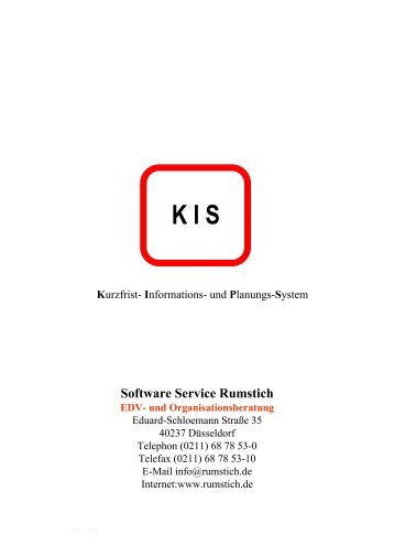 KIS - Software Service Rumstich