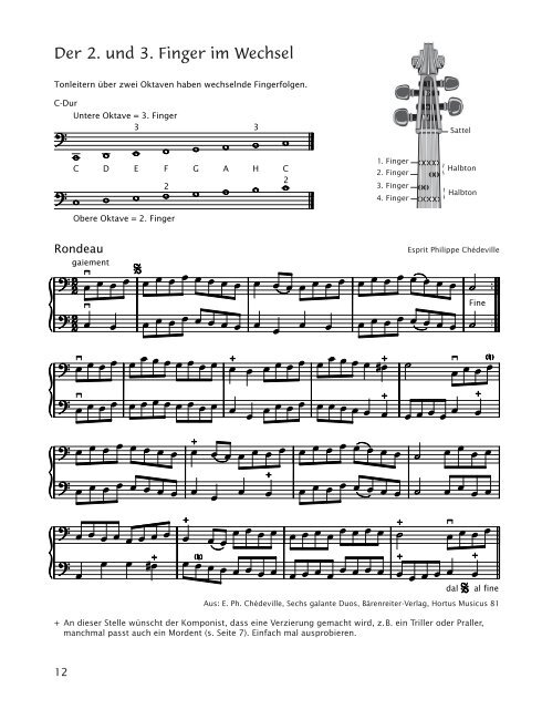 Der 2. und 3. Finger im Wechsel