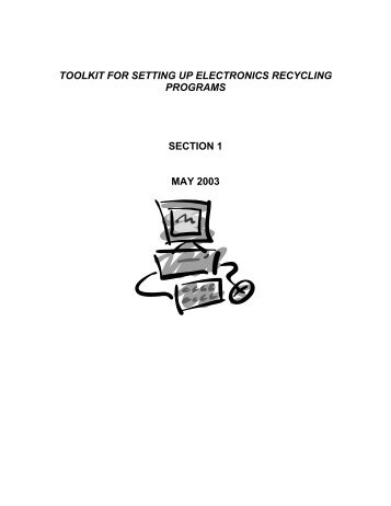 toolkit for setting up electronics recycling programs section - NERC