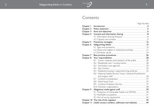 Safeguarding - Multi-Agency Policy and Procedures - NHS Cumbria