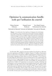 Optimiser la communication famille-Ã©cole par l'utilisation du courriel