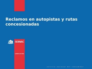 Ranking de reclamos contra autopistas y rutas - Sernac