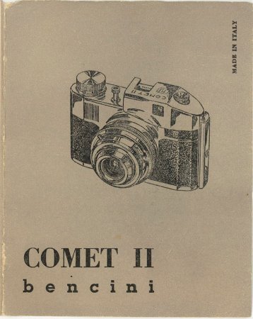 Bencini Comet II libretto d'istruzioni 1962 Italiano - Marco Cavina