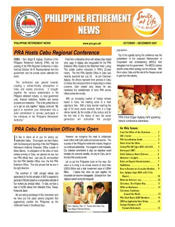 PRA NEWSLETTER_DECEMBER - Philippine Retirement Authority