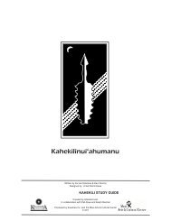 Kahekili study guide - Maui Arts & Cultural Center